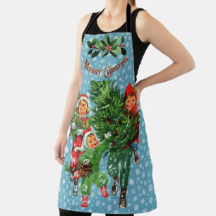 Getting The Christmas Tree Apron