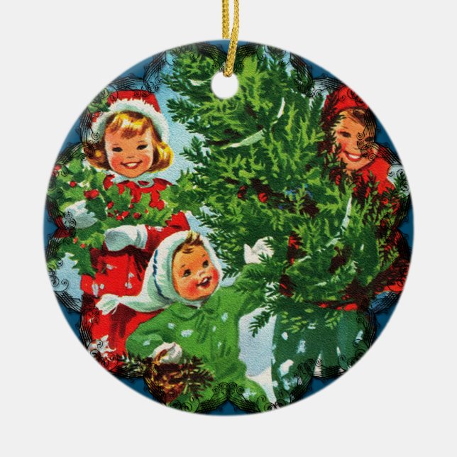 Getting The Christmas Tree Ornament (Front)