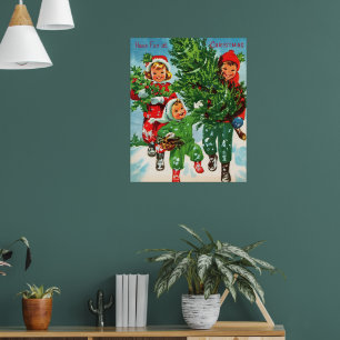Getting The Christmas Tree Poster