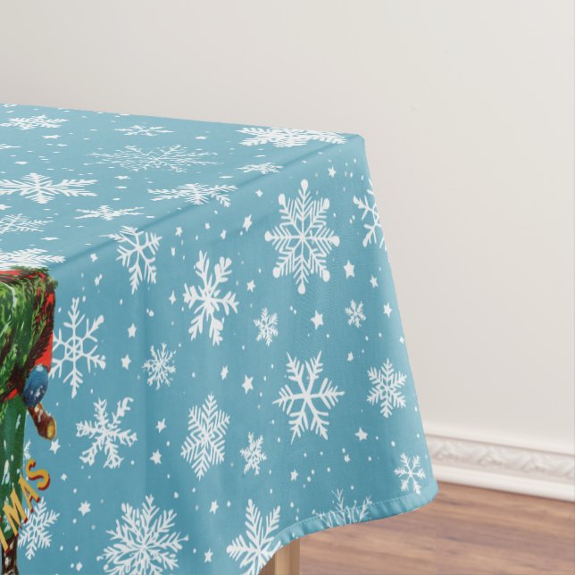 Getting The Christmas Tree Tablecloth (In Situ)