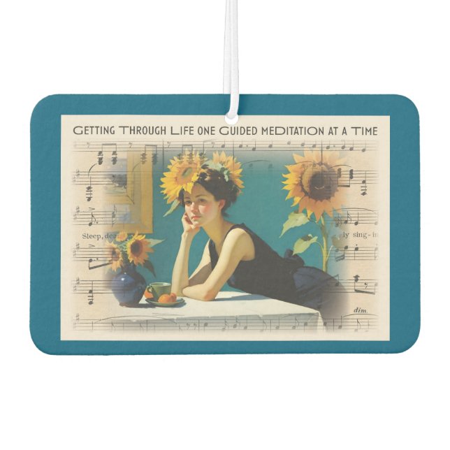 Getting Through Life - Funny Car Air Freshener (Front)