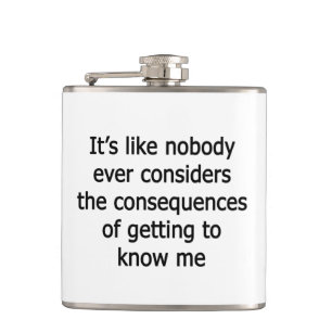 Getting To Know Me Hip Flask