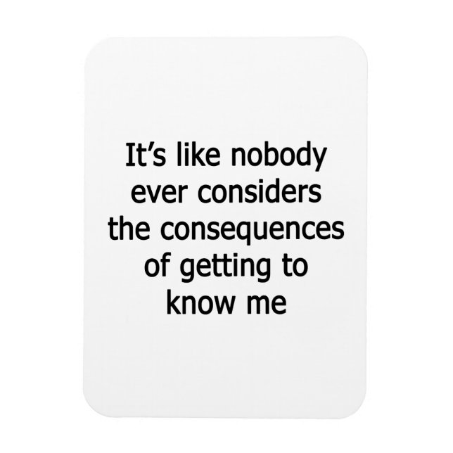 Getting To Know Me Magnet (Vertical)