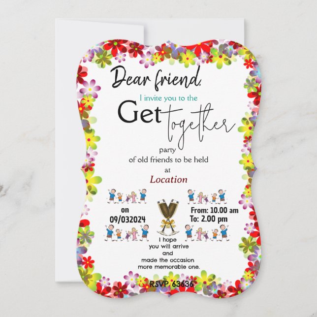 Getting together invitation (Front)