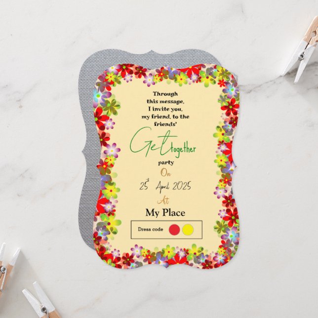 Getting together invitation (Front/Back In Situ)