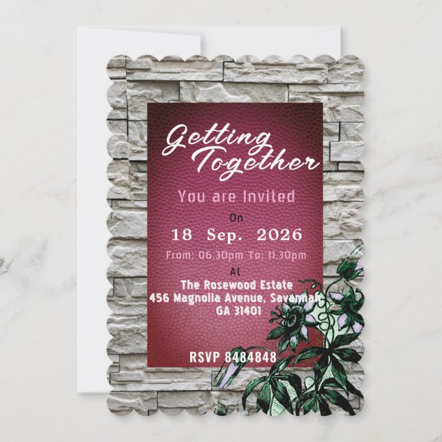 Getting together Invitation (Front)