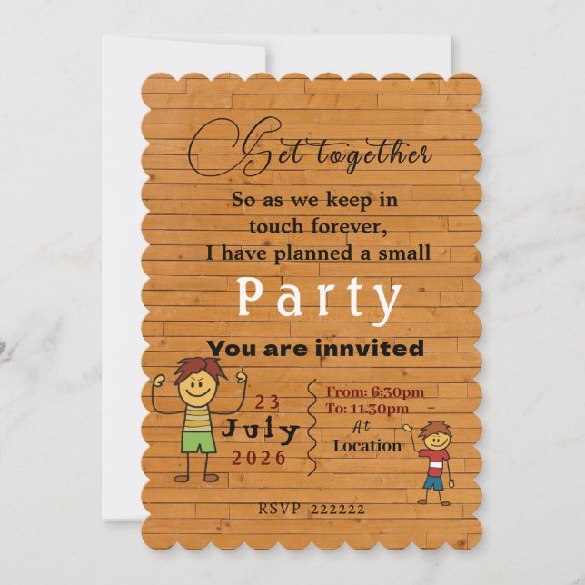 Getting together Invitation (Front)