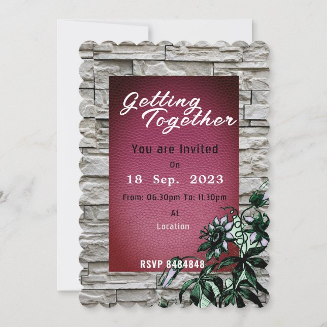 Getting together Invitation (Front)