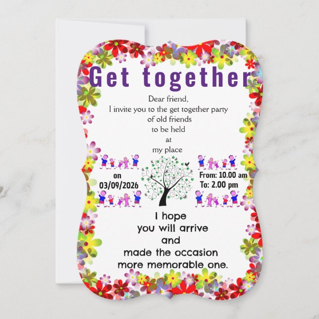 Getting together invitation (Front)