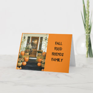 GETTING TOGETHER W/ FAMILY & FRIENDS THANKSGIVING  CARD