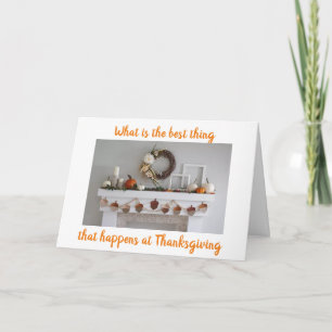 GETTING TOGETHER W/ FAMILY & FRIENDS THANKSGIVING  CARD