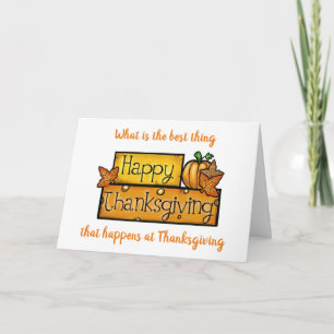 GETTING TOGETHER W/ FAMILY & FRIENDS THANKSGIVING CARD