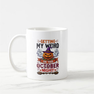 Getting Weird Halloween Pumpkin Ghosts Witch Hat_1 Coffee Mug
