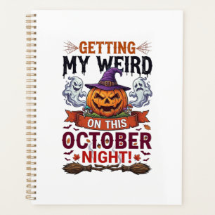 Getting Weird Halloween Pumpkin Ghosts Witch Hat_1 Planner