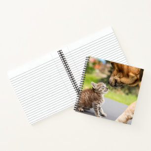 Getty Images Dog & Cat In Love Notebook