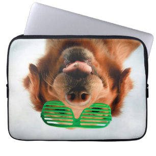 Getty Images Dog With Glasses Laptop Sleeve