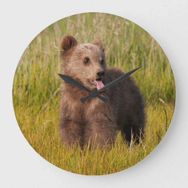 Getty Images | Funny Baby Bear Large Clock (Front)