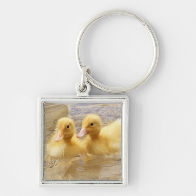 Getty Images | Fuzzy Yellow Ducklings Key Ring (Front)
