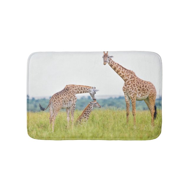 Getty Images | Giraffe Family Bath Mat (Front)