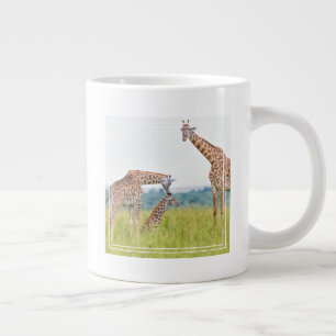 Getty Images Giraffe Family Large Coffee Mug