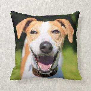 Getty Images Laughing Dog Cushion