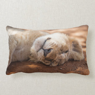 Getty Images Sleeping Lion Cub Lumbar Cushion