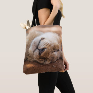 Getty Images Sleeping Lion Cub Tote Bag