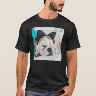 Getty Images Sleepy Dog with Cat Headband T-Shirt