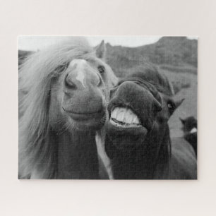 Getty Images   Smiling Horses Jigsaw Puzzle