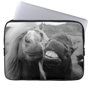 Getty Images Smiling Horses Laptop Sleeve