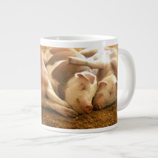 Getty Images | Snuggling Pigs Large Coffee Mug (Front Right)