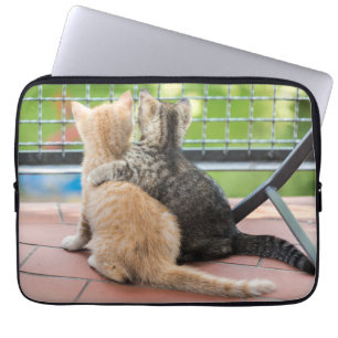 Getty Images Two Kittens on a Balcony Laptop Sleeve