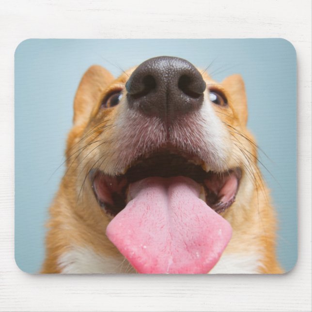 Getty Images | Very Happy Corgi Mouse Pad (Front)