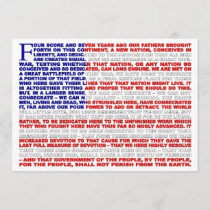 Gettysburg Address Invite