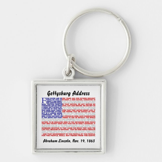 Gettysburg Address Key Ring (Front)