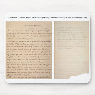 Gettysburg Address Nicolay Copy (1863) Mouse Pad
