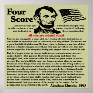 Gettysburg Address Poster