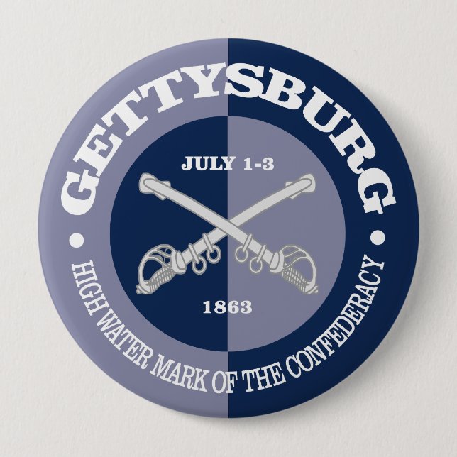 Gettysburg (B&G) 10 Cm Round Badge (Front)