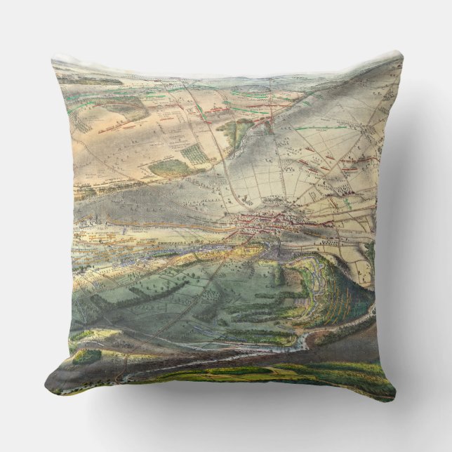 Gettysburg Battlefield 1863 Cushion (Front)