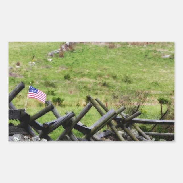 Gettysburg Battlefield Rectangular Sticker (Front)