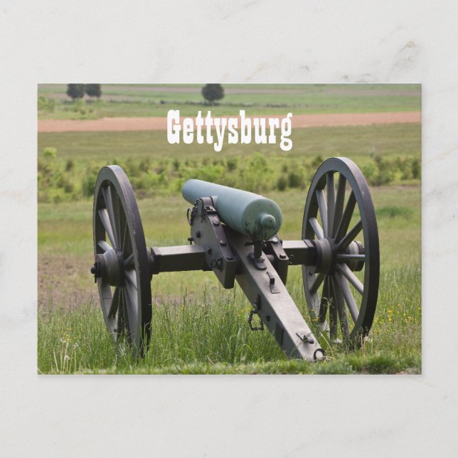 Gettysburg Cannon Postcard (Front)