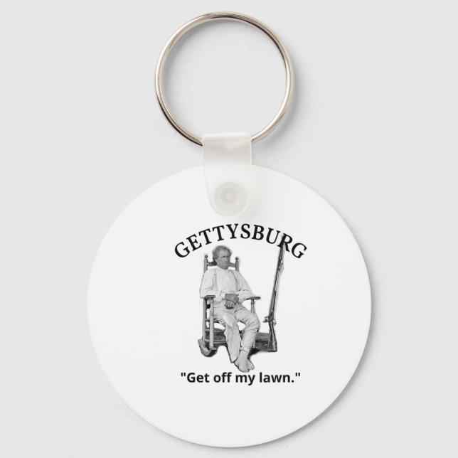 Gettysburg John Burns Us Civil War Quote  Key Ring (Front)