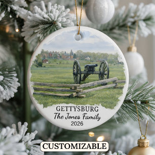 Gettysburg National Military Park, Pennsylvania Ceramic Ornament