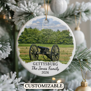 Gettysburg National Military Park, Pennsylvania Ceramic Ornament