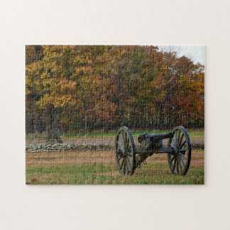 Gettysburg National Park - Fall - Cannon Jigsaw Puzzle