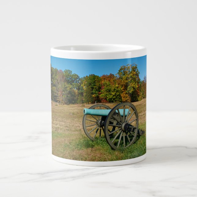 Gettysburg National Park - Fall - Cannon Large Coffee Mug (Front)