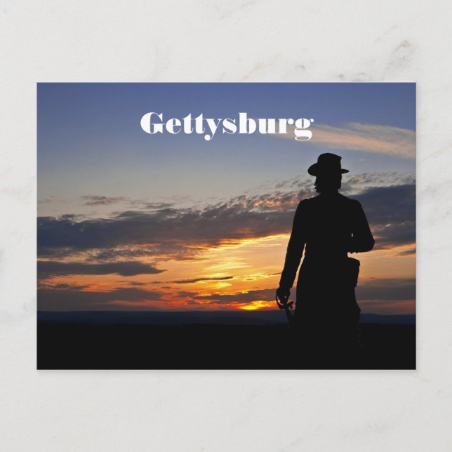 Gettysburg Sunset Postcard (Front)