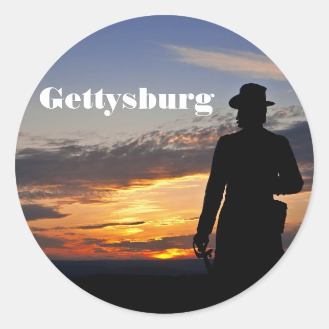 Gettysburg Sunset Sticker (Front)