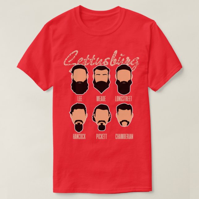 GettysburgFunny Kind Of Beards Classic TShirt (Design Front)
