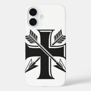 GEUEE Vintage Knight Series iPhone 16 Case